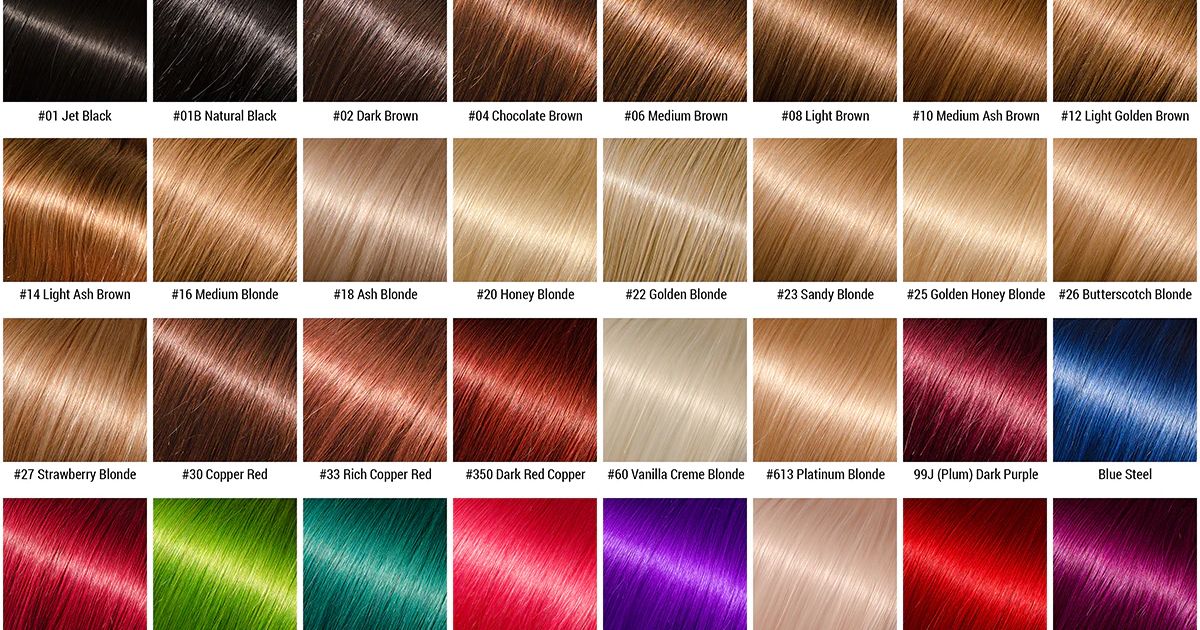 Braiding Hair Color Chart