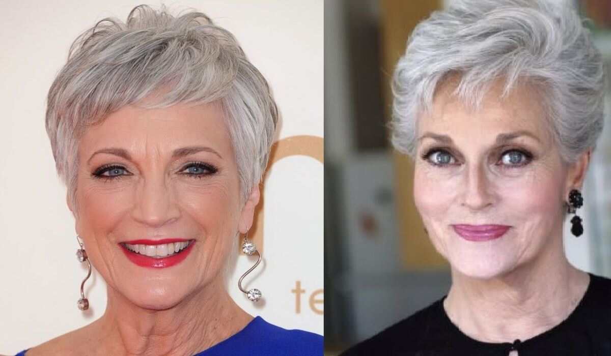 Short Platinum Hairstyles For Over 50