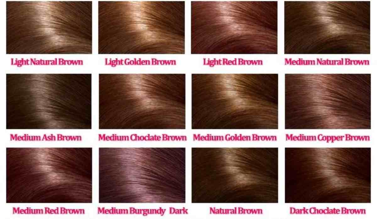 Brown Hair Color Chart