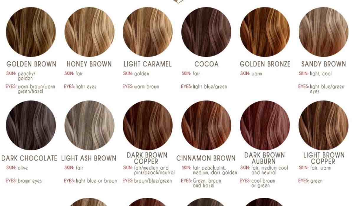 Chestnut Brown Hair Color Chart