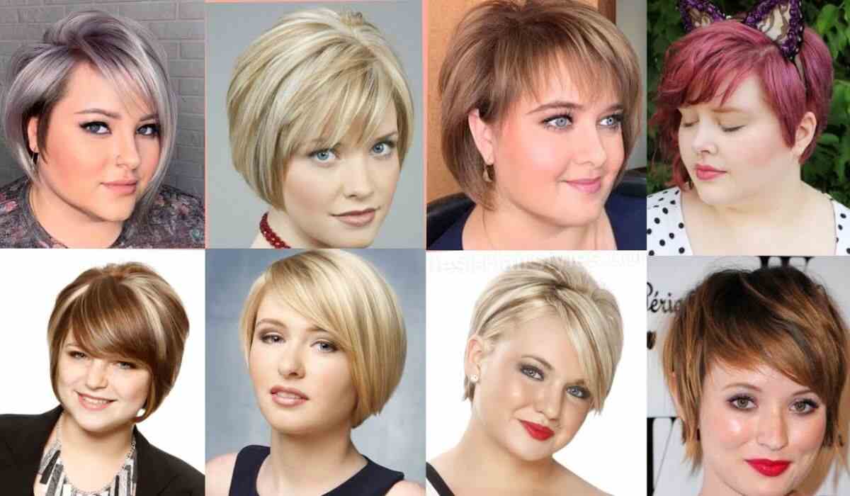 Short Hairstyles For Fat Faces And Double Chins