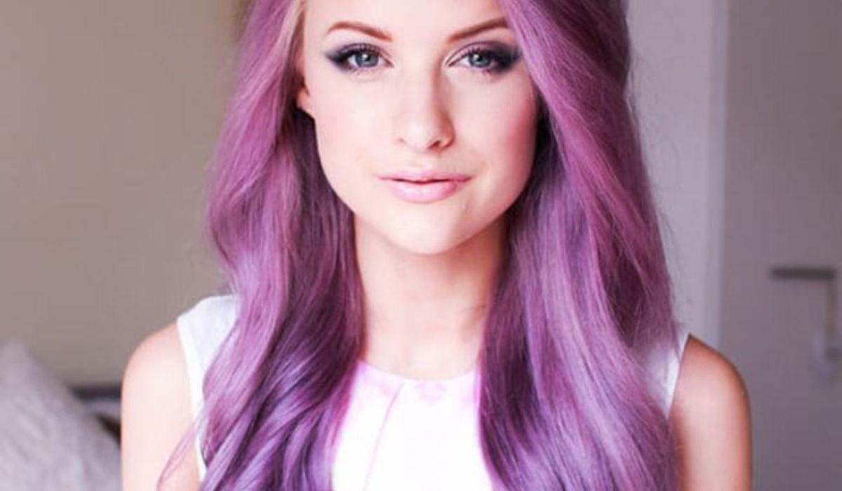 lilac hair color on dark hair